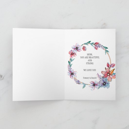 Aangepaste foto-Moederdag Kaart (Binnen)