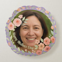 Aangepaste Foto Moederdag Kussen & Bloemen Lijst