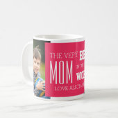 Aangepaste foto-Moederdag Mok Fuchsia (Voorkant links)