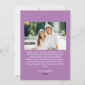 Aangepaste foto-Moederdag op maat Feestdagenkaart (Achterkant)