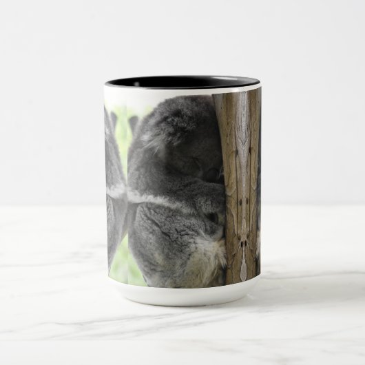 Aangepaste foto-Mok - 3 foto's - Cute Koala Mok (Midden)