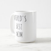 Aangepaste Foto Mok Mama, Moederdag Gift, Beste Ma (Voorkant links)