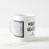 Aangepaste foto-mok met elegante grens voor moeder koffiemok (Voorkant links)