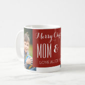 Aangepaste foto Mok Rood voor mam en pap (Voorkant links)