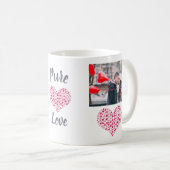Aangepaste foto-Mok voor het kopiëren van hart- en Koffiemok (Voorkant rechts)