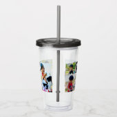 Aangepaste foto-monogram Initiaal Letter op maat Acryl Drinkbeker (Rechts)