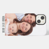 Aangepaste foto monogram iPhone hoesje (Achterkant horizontaal)