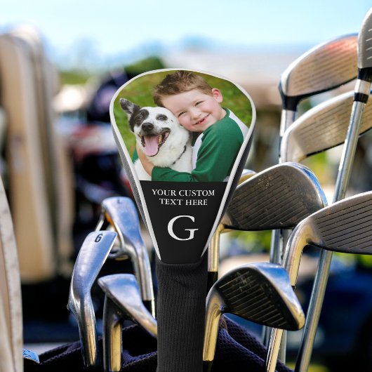 Aangepaste foto Monogrammed Foto gepersonaliseerd Golfheadcover