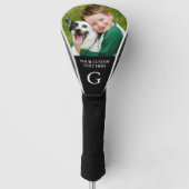 Aangepaste foto Monogrammed Foto gepersonaliseerd Golfheadcover (Voorkant)