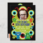 Aangepaste foto-monster van Birthday Party - uitno Kaart (Voorkant / Achterkant)