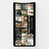 Aangepaste foto montage fotocollage verjaardagsfee spandoek (Verticaal)