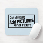 Aangepaste foto-MUISMAT - Upload Pic, voeg tekst t Muismat (Met muis)