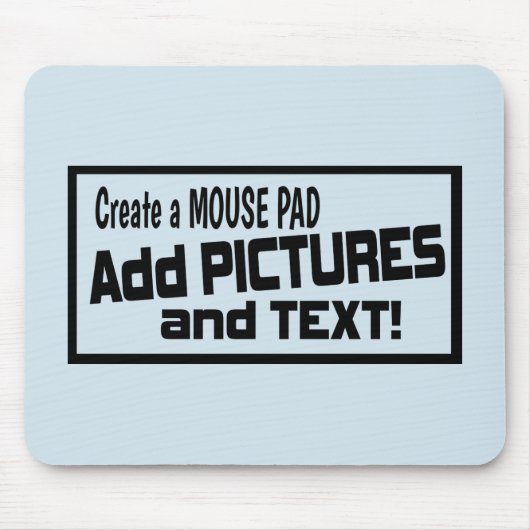 Aangepaste foto-MUISMAT - Upload Pic, voeg tekst t Muismat (Voorkant)