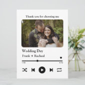 Aangepaste foto muzieknummer afspeellijst voor kop kaart (Staand voorkant)