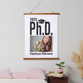 Aangepaste foto, naam en jaar doctoraat hangend wandkleed (Slaapkamer)