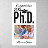 Aangepaste foto, naam en jaar doctoraat poster (Voorkant)