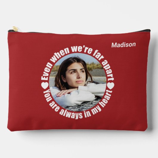 Aangepaste foto & naam Far Apart Love Etui (Voorkant)