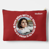 Aangepaste foto & naam Far Apart Love Etui (Achterkant)