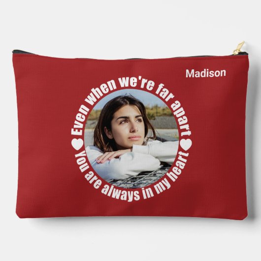 Aangepaste foto & naam Far Apart Love Etui (Achterkant)