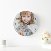 Aangepaste foto naam geboorte Datum zwarte nummers Grote Klok (Huis)