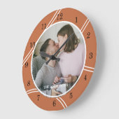 Aangepaste foto naam grote klok (Hoek)