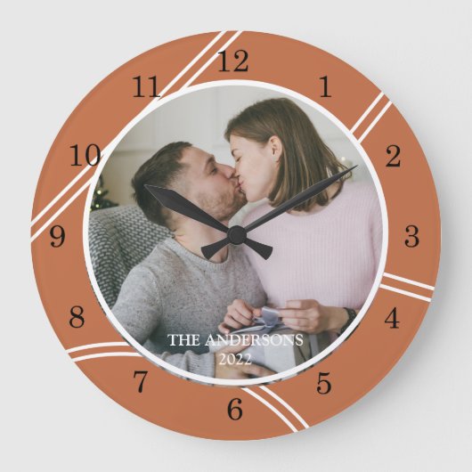 Aangepaste foto naam grote klok (Voorkant)