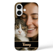 Aangepaste Foto & Naam iPhone Case voor Pet Lovers