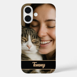 Aangepaste Foto & Naam iPhone Case voor Pet Lovers
