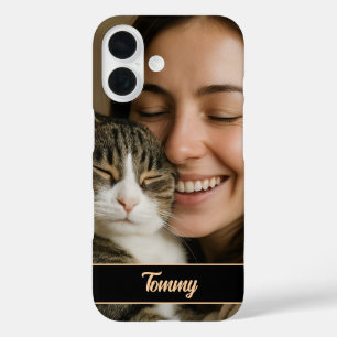 Aangepaste Foto & Naam iPhone Case voor Pet Lovers