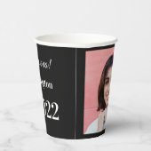 Aangepaste foto, naam, jaar en kleur Afstuderen Papieren Bekers (Rechts)