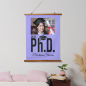 Aangepaste foto, naam, jaar en kleur doctoraat hangend wandkleed (Slaapkamer)