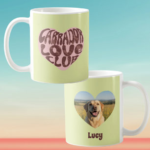 Aangepaste foto & naam Labrador Love Club Roze Har Koffiemok