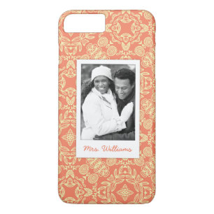 Aangepaste foto & naam op vintage achtergrond Case-Mate iPhone case