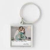 Aangepaste Foto & Naam Sleutelhanger, Gift voor Vr Sleutelhanger (Voorkant)