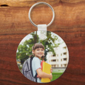 Aangepaste foto naam ster sleutelhanger voor kinde (Voorkant)