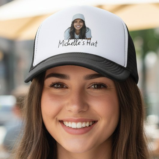 Aangepaste foto-naam trucker pet