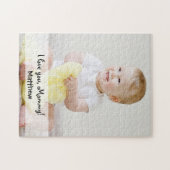 Aangepaste foto naam waar ik van hou, mama legpuzzel (Horizontaal)