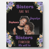 Aangepaste foto naam zuster's fotoplaat (Voorkant)