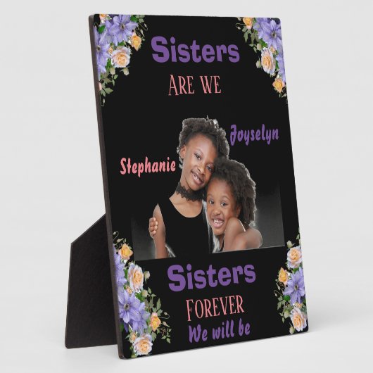 Aangepaste foto naam zuster's fotoplaat (Zijkant)