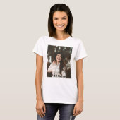 Aangepaste foto-naamtekst Aangepast T-shirt (Voorkant volledig)