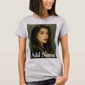 Aangepaste foto-naamtekst Aangepast T-shirt (Voorkant)