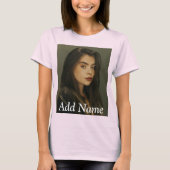 Aangepaste foto-naamtekst Aangepast T-shirt (Voorkant)