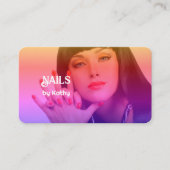 Aangepaste foto nageltechnicus visitekaartje (Voorkant)
