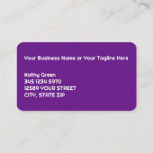 Aangepaste foto nageltechnicus visitekaartje (Achterkant)