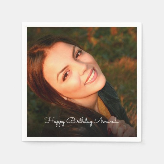 Aangepaste foto Napkins Servet (Voorkant)