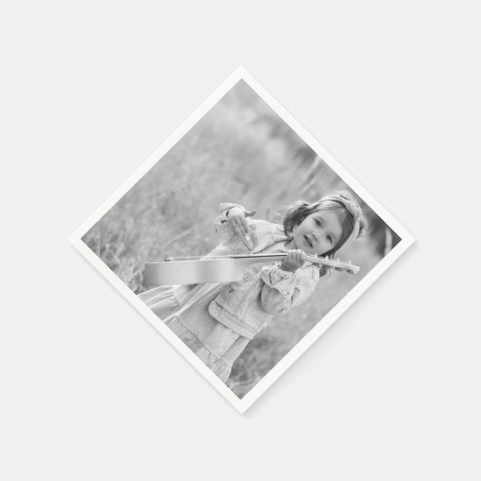 Aangepaste foto Napkins Servet (Hoek)