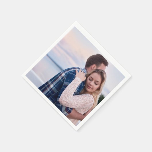 Aangepaste foto Napkins Servet (Hoek)
