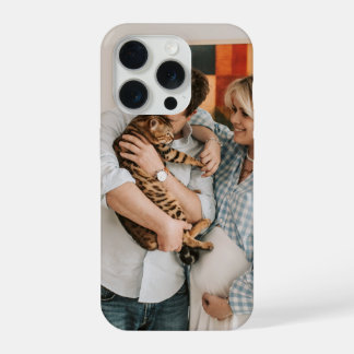 Aangepaste foto natuurlijke kleur gepersonaliseerd iPhone 15 pro case