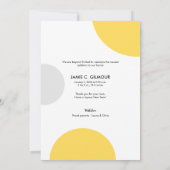 Aangepaste foto Nieuw jaar Nieuw begin Geel Baby Aankondiging (Achterkant)