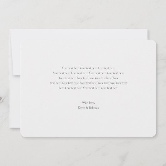 Aangepaste foto nieuwe babyjongen of -meisje geboo aankondiging (Achterkant)